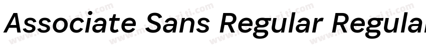 Associate Sans Regular Regular字体转换